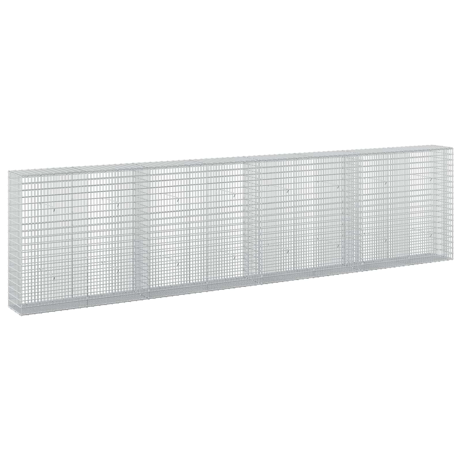 Gabione Mit 3,5 Mm Draht Und 5x2,5 Cm Maschen 400x30x100 Cm Vidaxl