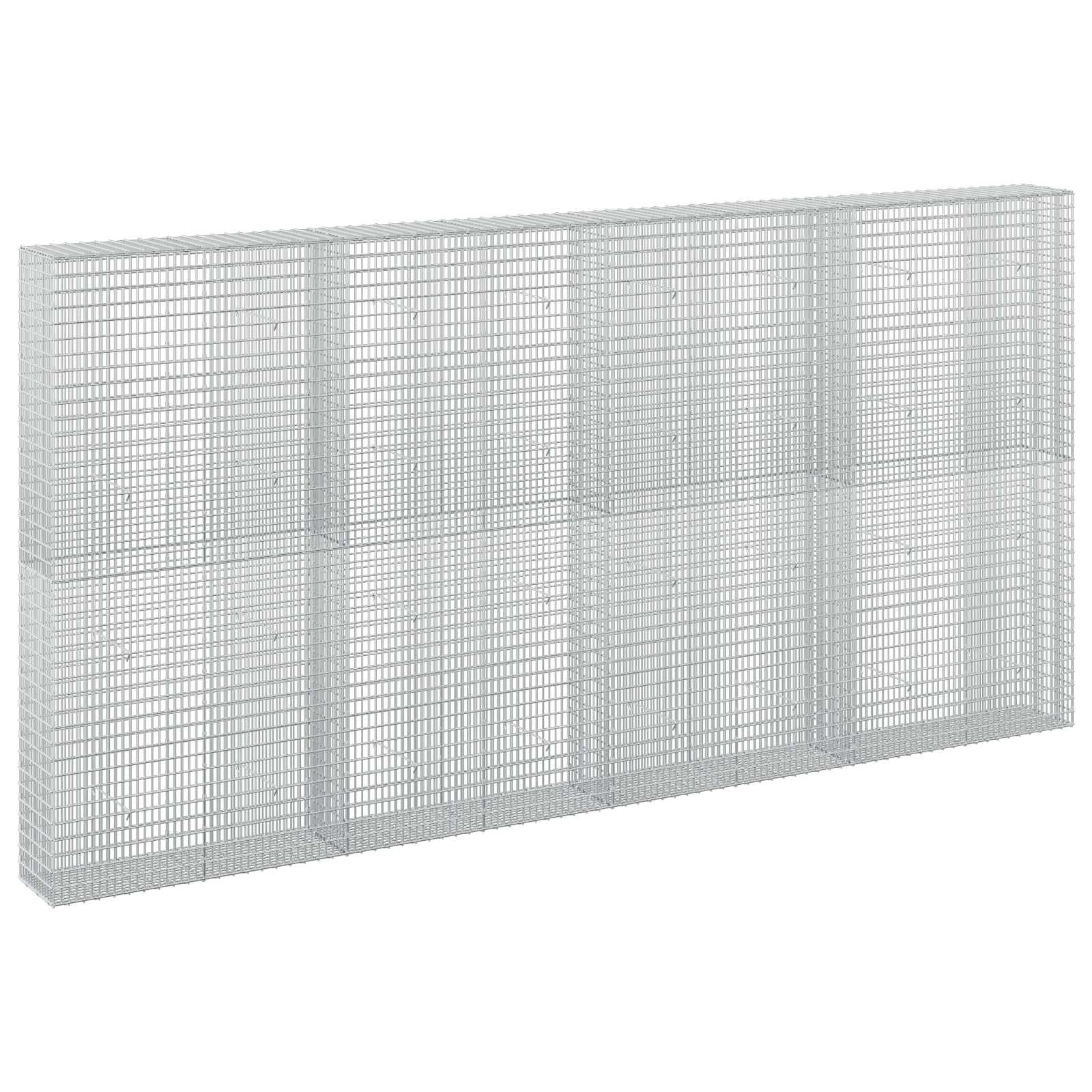 Gabione Mit 3,5 Mm Draht Und 5x2,5 Cm Maschen 400x30x200 Cm Vidaxl