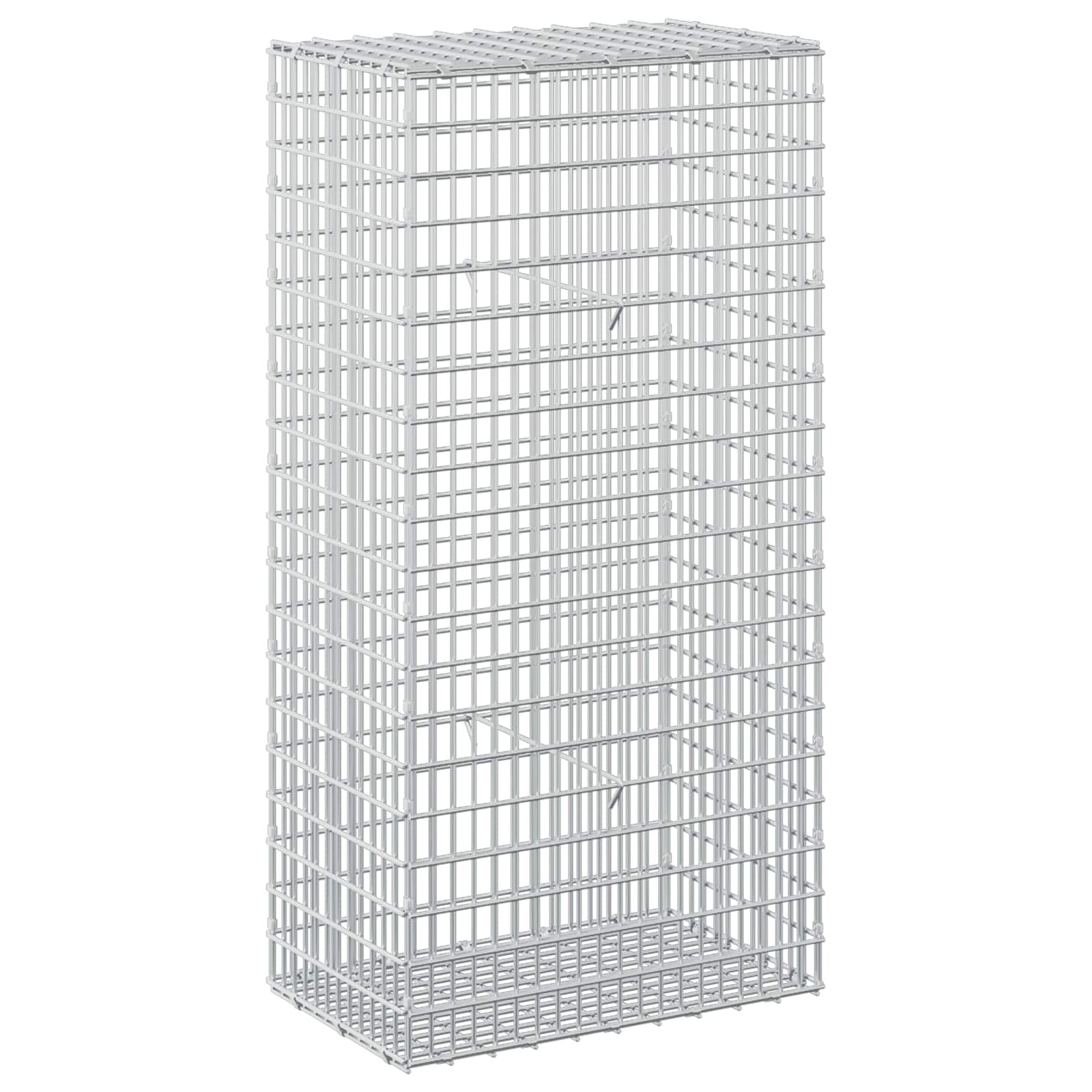 Gabione Mit 3,5 Mm Draht Und 5x2,5 Cm Maschen 50x30x100 Cm Vidaxl