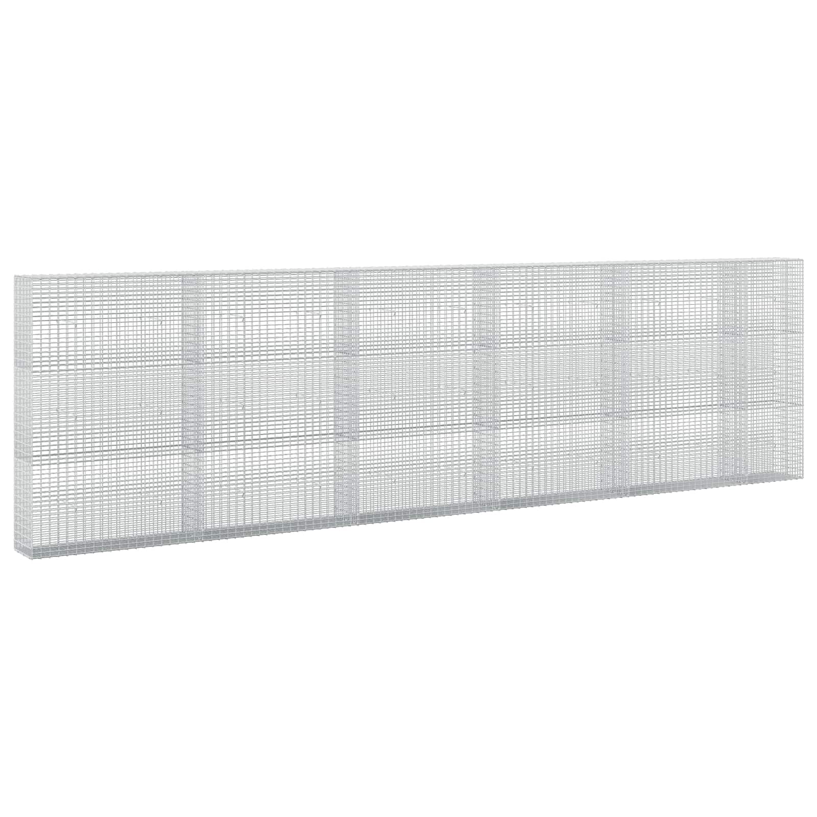 Gabione Mit 3,5 Mm Draht Und 5x2,5 Cm Maschen 550x30x150 Cm Vidaxl