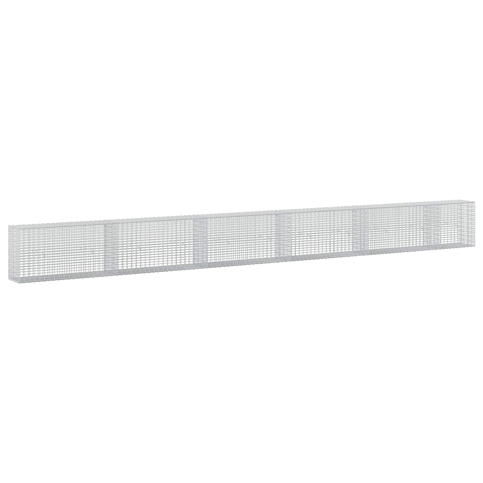 Gabione Mit 3,5 Mm Draht Und 5x2,5 Cm Maschen 550x30x50 Cm Vidaxl