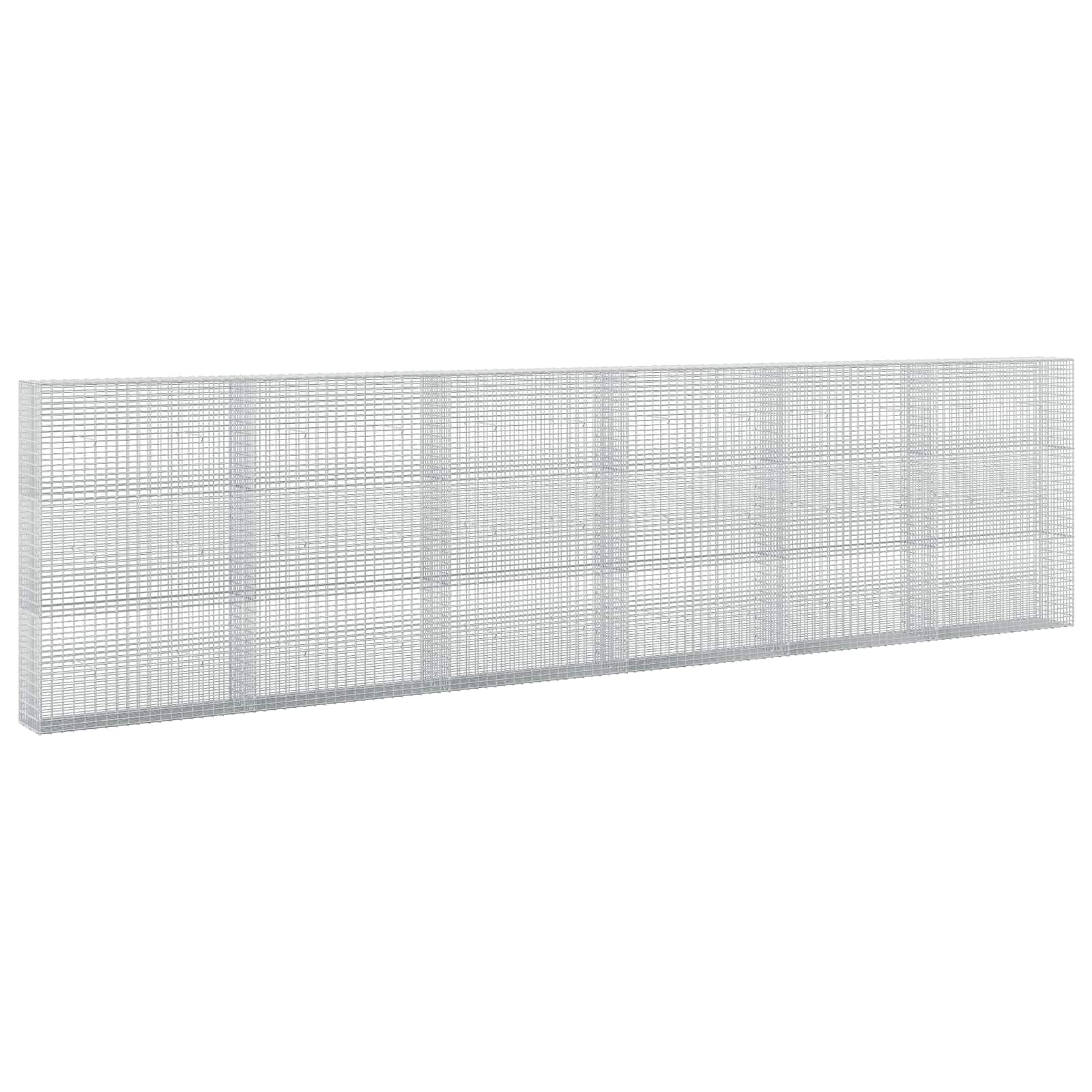 Gabione Mit 3,5 Mm Draht Und 5x2,5 Cm Maschen 600x30x150 Cm Vidaxl