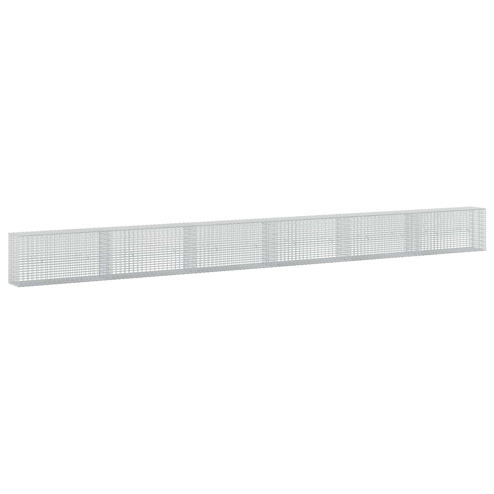 Gabione Mit 3,5 Mm Draht Und 5x2,5 Cm Maschen 600x30x50 Cm Vidaxl