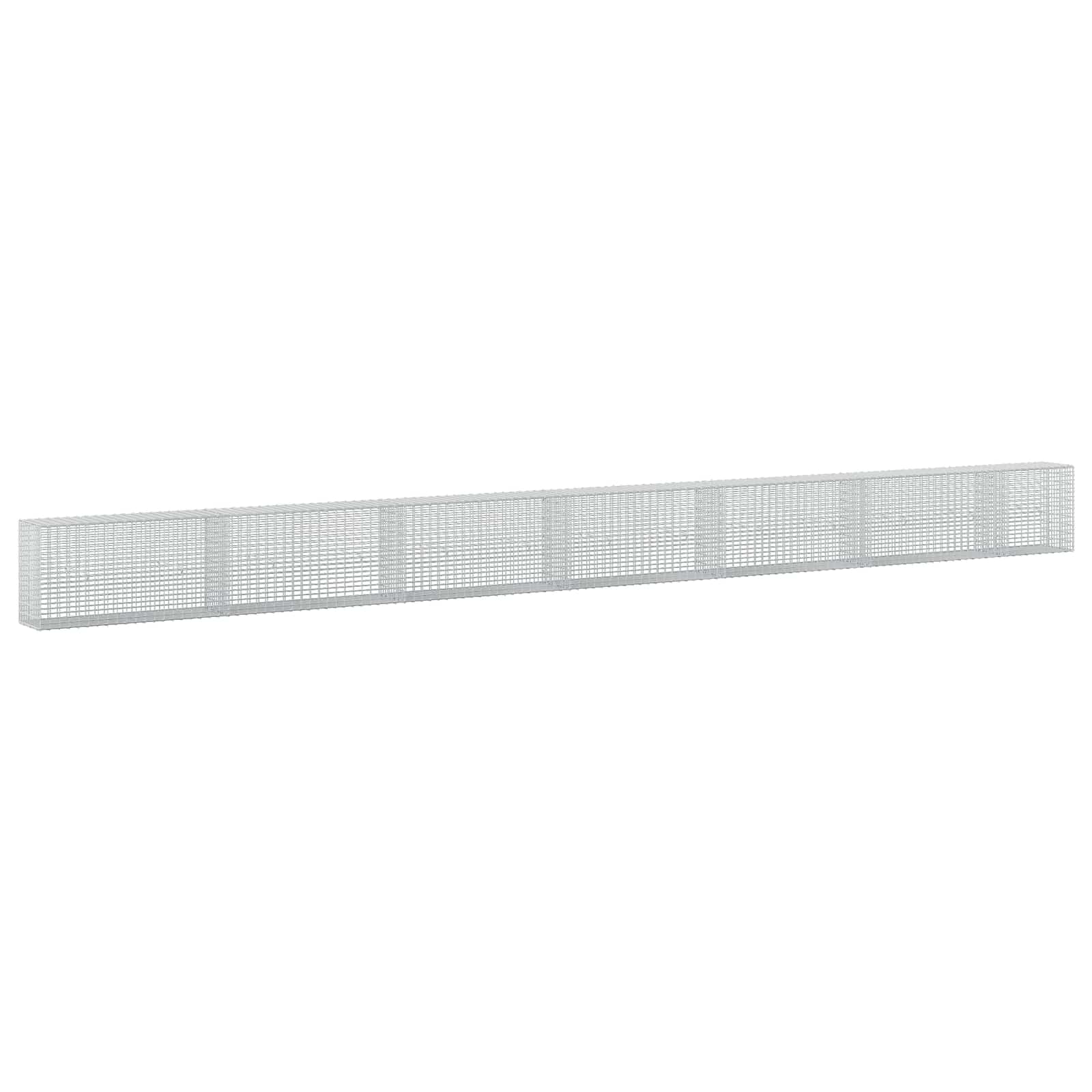 Gabione Mit 3,5 Mm Draht Und 5x2,5 Cm Maschen 650x30x50 Cm Vidaxl