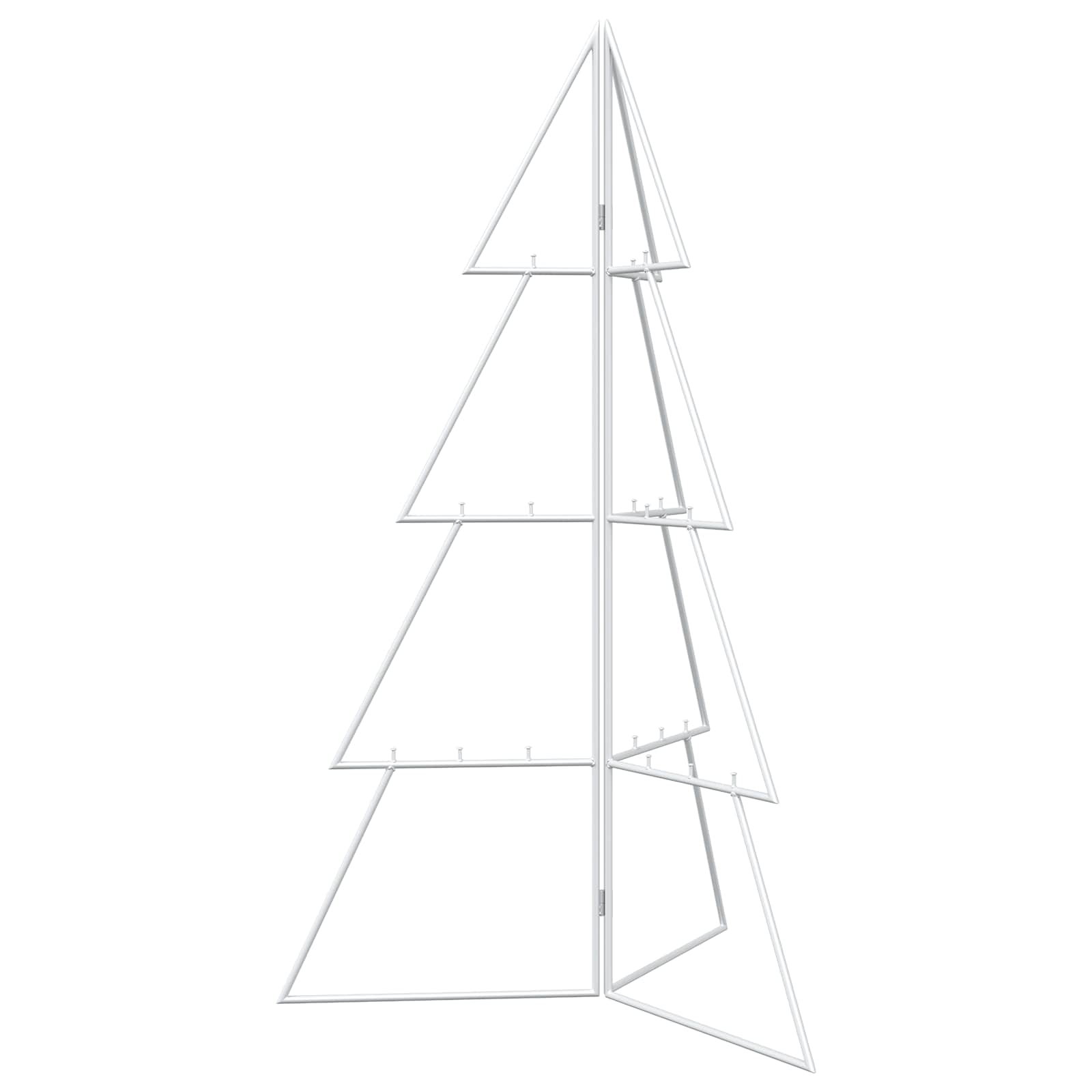 Metall Weihnachtsbaum Kuopio 100 Cm Stahl Weiß Vidaxl