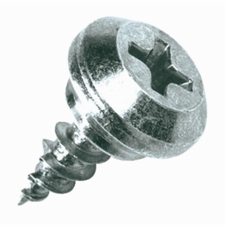 Schachtel 500 Pvc-tischler Schrauben - Weiße Verzinkte Abdeckleiste Scell-it - Ph2 - 4 X 10 Mm - Pvcc74