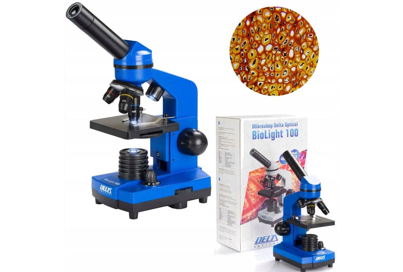 Delta Optical Biolight 100 Mikroskop (blau)