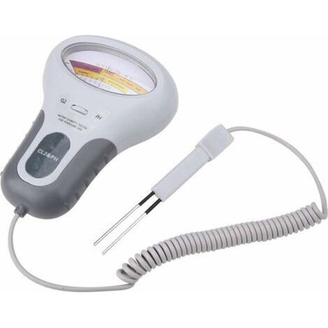 Testeur Ph - Ecran Lcd - Mesure Ph Et Chlore Pour Piscine Et Spa - Précision Haute - Portable - 1 Pièce