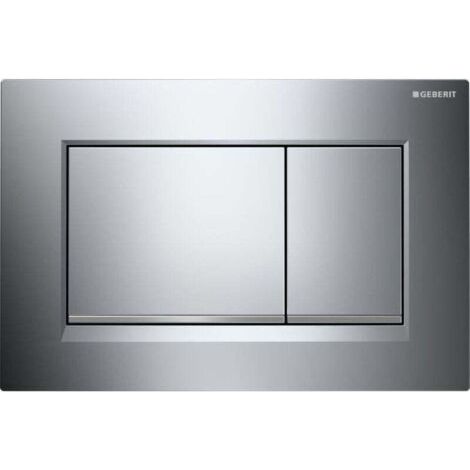 Kompatibel Mit Geberit Sigma20 (ehemals Sigma30) Quadratische Wc-betätigungsplatte Für Zweimengenspülung: Poliertes Chrom, Mattes Chrom (115.883.kh.1)-chrom