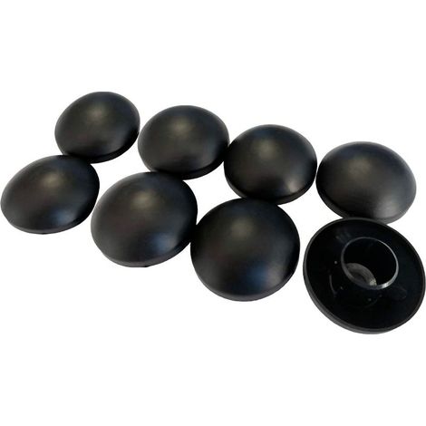 Set Mit 8 Schwarzen 25-mm-trampolinstangenkappen