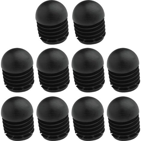 10 Stück Schwarze, Runde, Rutschfeste Stuhlbeinkappen, Möbelbeinschoner, 19 Mm