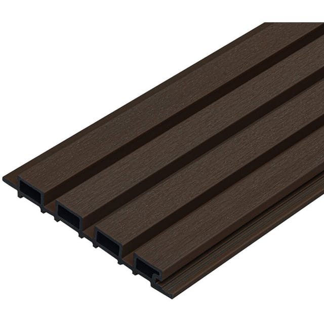 Home Deluxe - Wpc Fassadenverkleidung Duvar - Farbe: Nussbaum, Größe: 20 M² Ca. 190 X 21,9 X 2,6 Cm, Inkl. Montagematerial I Fassadenpaneele Fassadenprofile Hausverkleidung
