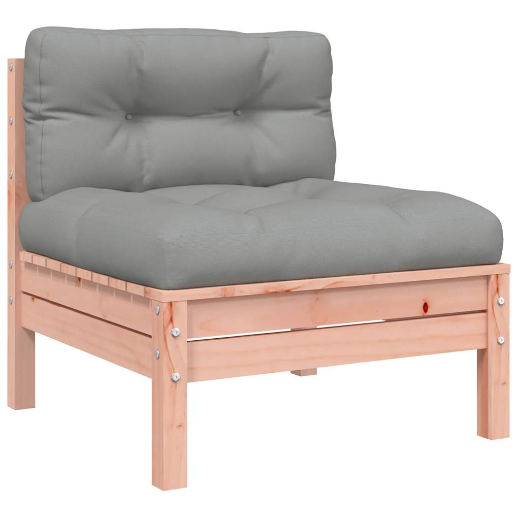 Maison Exclusive - Patio Sofa Solid Douglas Wood, Oxford Fabric,