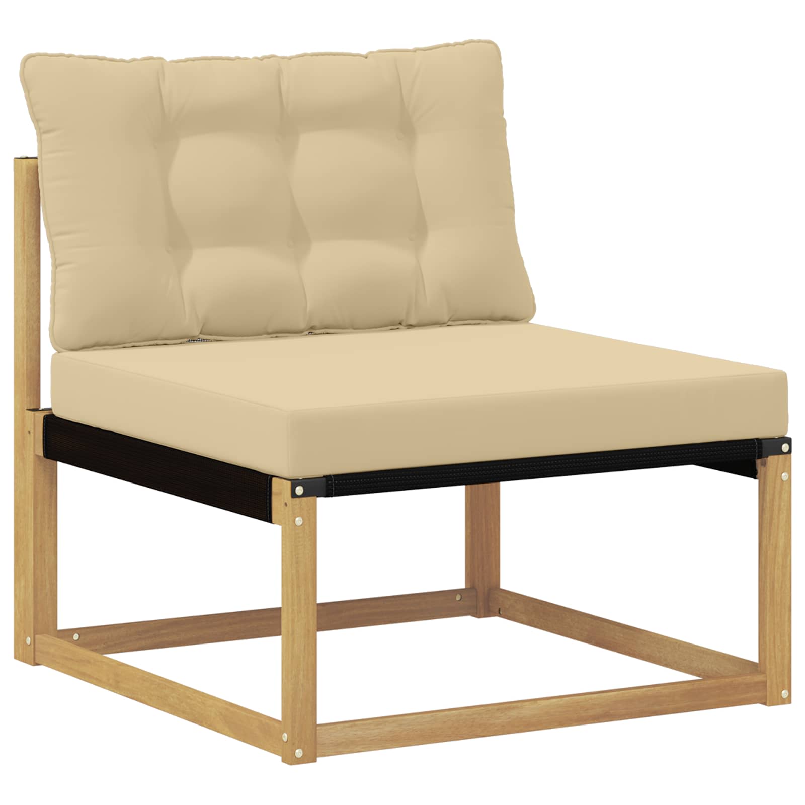 Maison Exclusive - Outdoor Mittelsofa Stahl Weiß Gewaschen Und Be