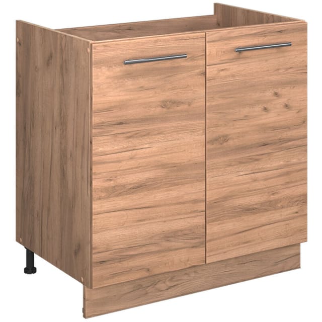 Spülenunterschrank Fame-line, Goldkraft Eiche, 80 Cm , Ap Eiche, Vicco