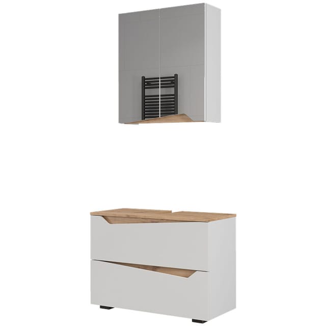 Badmöbel-set Marelle, Weiß/artisan, 2 Teile, Vicco
