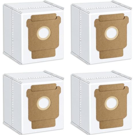 Lot De 4 Sacs D'Aspirateur Pour Irobot Roomba Combo 2 Essential Q0520, Roomba 105 Combo, Plus 405 Combo, Plus 505 Combo