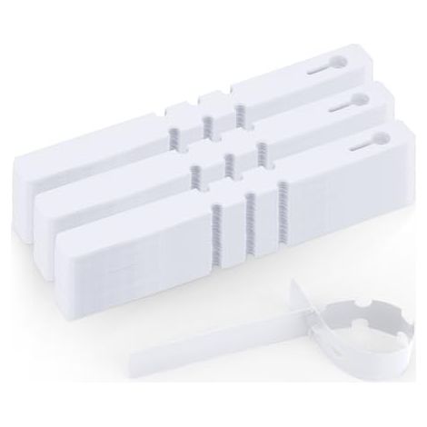 300 Pièces Étiquettes Plantes Arbres Fruitiers 2 X 21 Cm, Suspendables Potager Jardin Extérieur Plastique-blanc