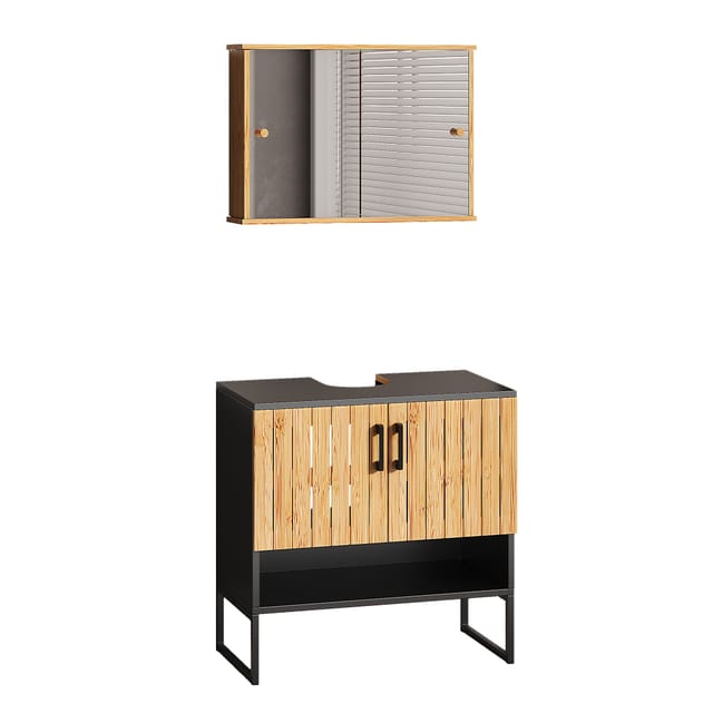 Badmöbel-set Vayra, Bambus, 2 Teile, Vicco