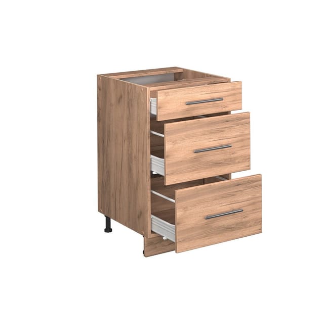 Küchenunterschrank Fame-line, Goldkraft Eiche, 50 Cm Ohne Arbeitsplatte, Vicco