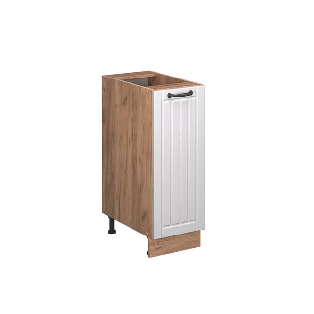 Apothekerschrank Fame-line, Weiß Landhaus, 30 Cm , Ap Marmor, Vicco