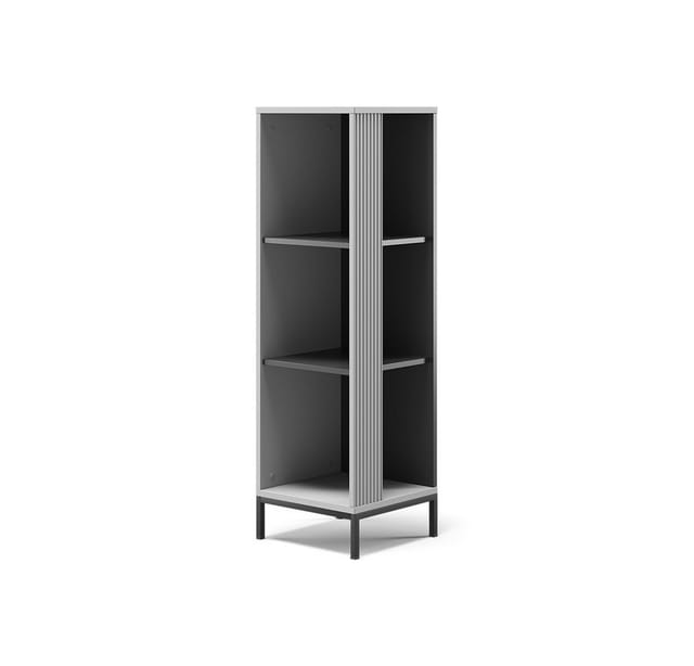 Bücherregal Eliza, Grau, 36 X 120 Cm Mit 3 Fächern, Vicco