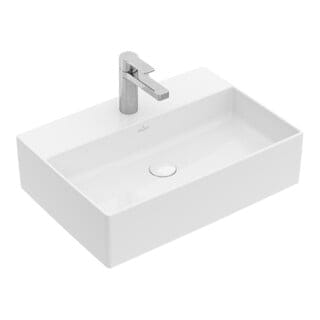 Villeroy & Boch Memento 2.0 Aufsatzwaschbecken, 1 Hahnloch, Ohne
