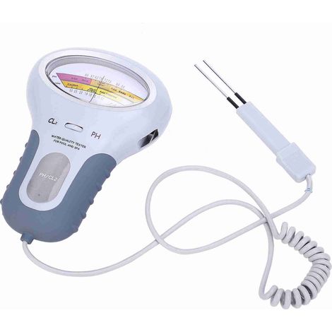 Testeur Chlore Ph Portable Pc-102b, Compteur Test Eau Professionnel Avec Sonde Pour Piscine Spa