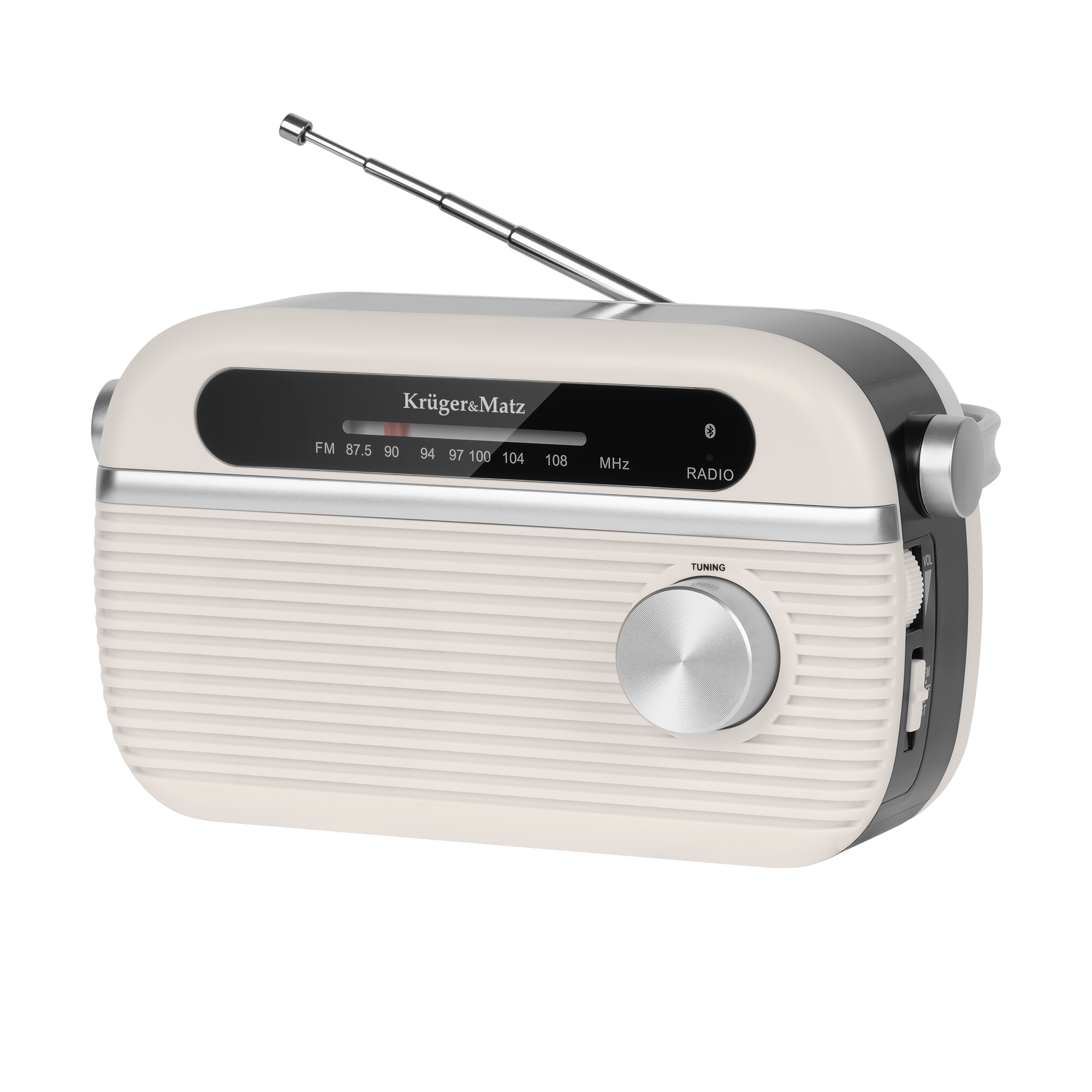 Tragbares Analogradio, 5v-netzteil Oder Kruger&matz Bluetooth-akkus