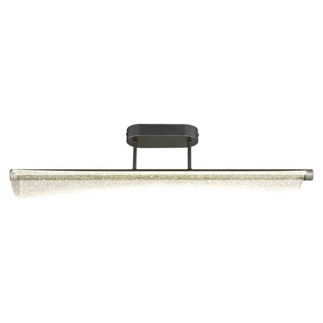 Deckenleuchte Deckenlampe Wohnzimmerlampe Anthrazit Matt Acryl Luftblasen Led L 81 Cm