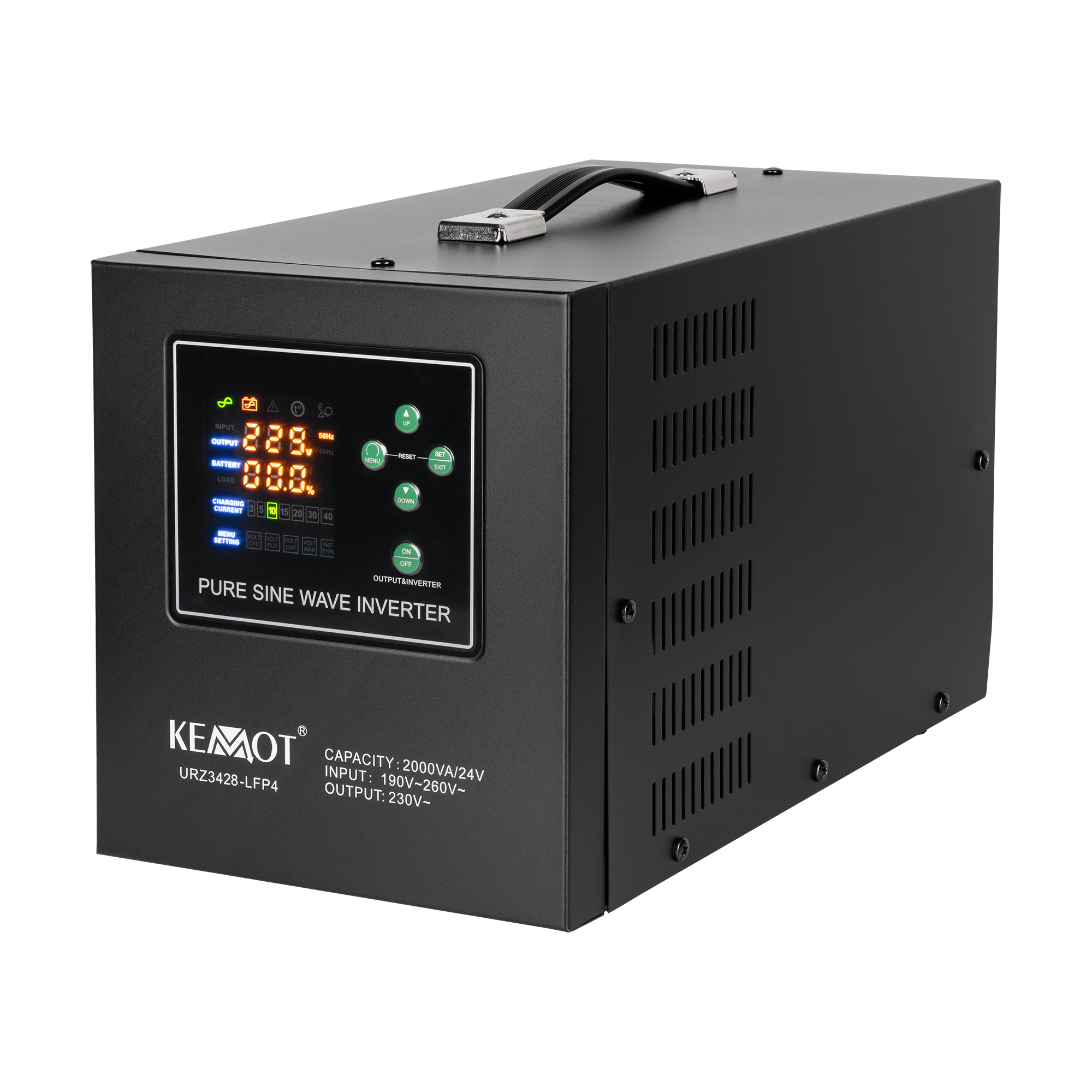 Notstromversorgung Kemot Prosinus-2000/24-lfp4 24v 230v 2000va/1400w