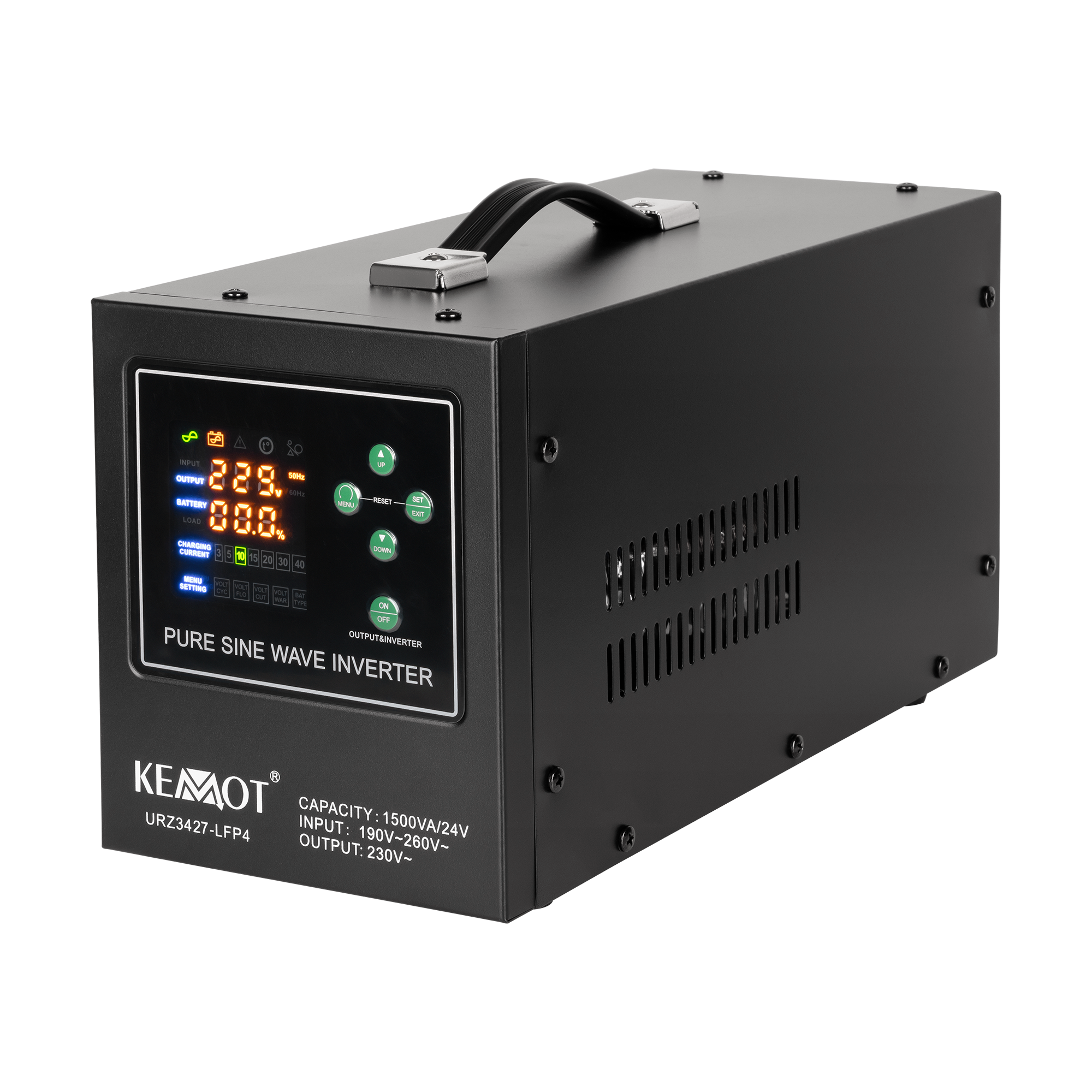Notstromversorgung Kemot Prosinus-1500/24-lfp4 24v 230v 1500va/1050w