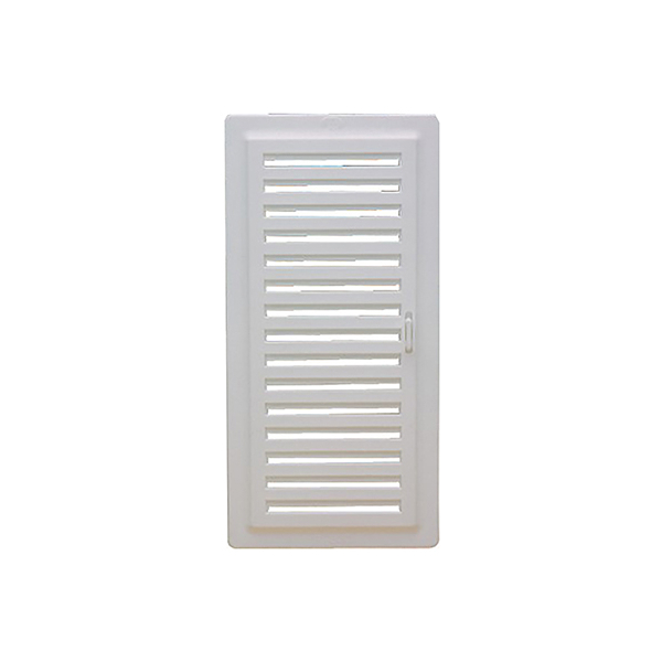 Pvc Lüftungsgitter 9,8x22,5cm Mit Rahmen Und Verschluss F-200