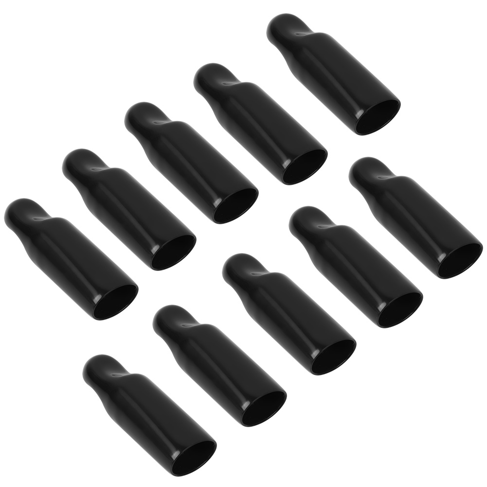 Packung Mit 10 Schwarzen Pvc-bierzapfhahnkappen, 5,5 X 1,7 X 1,7 Cm, Brauzubehör