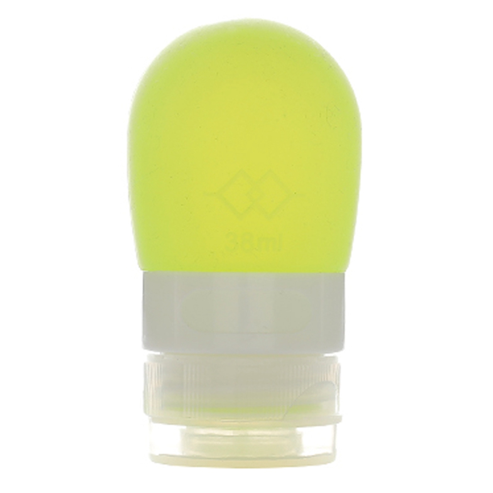 Wiederverwendbare Grüne 38-ml-silikon-reiseflasche, Praktisch Für Kosmetik Und Toilettenartikel