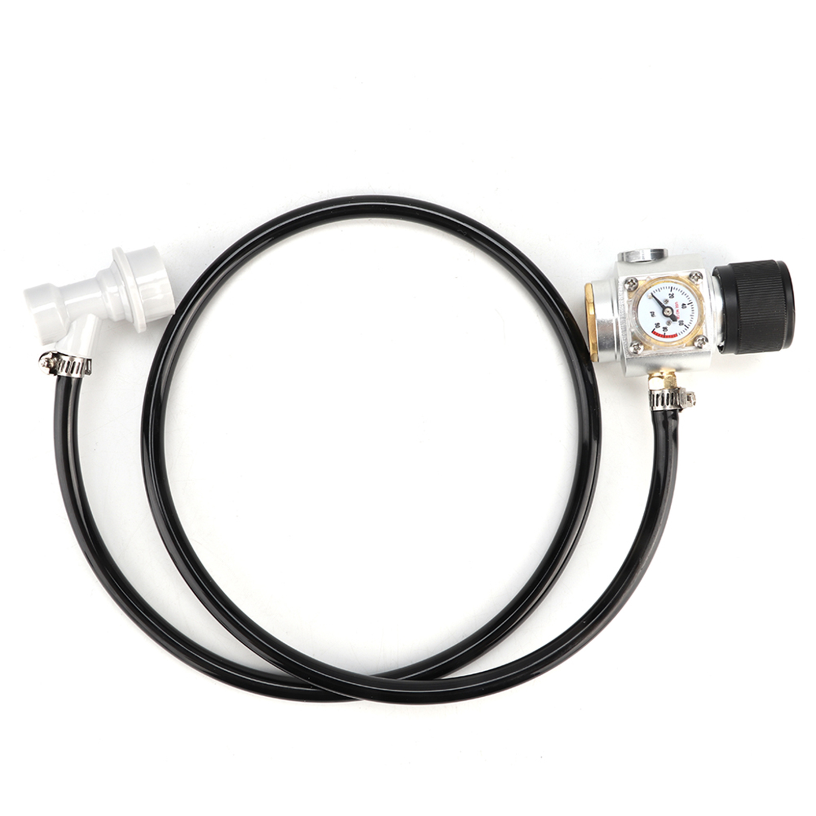 Mini-co2-regler 0–90 Psi Mit 5/16-zoll-gasschlauch, Manometer Und Schnellkupplungs-zubehörset