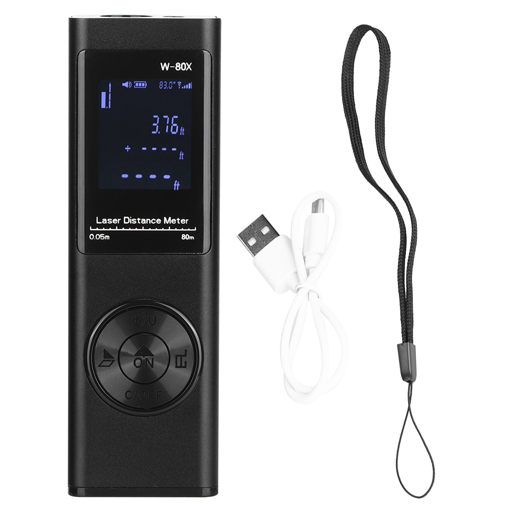 Tragbarer Miniatur-laser-entfernungsmesser (40 M/131,2 Ft), Usb-anschluss, Ip54 Wasserdicht, Staubdicht, Präzise, Handlich