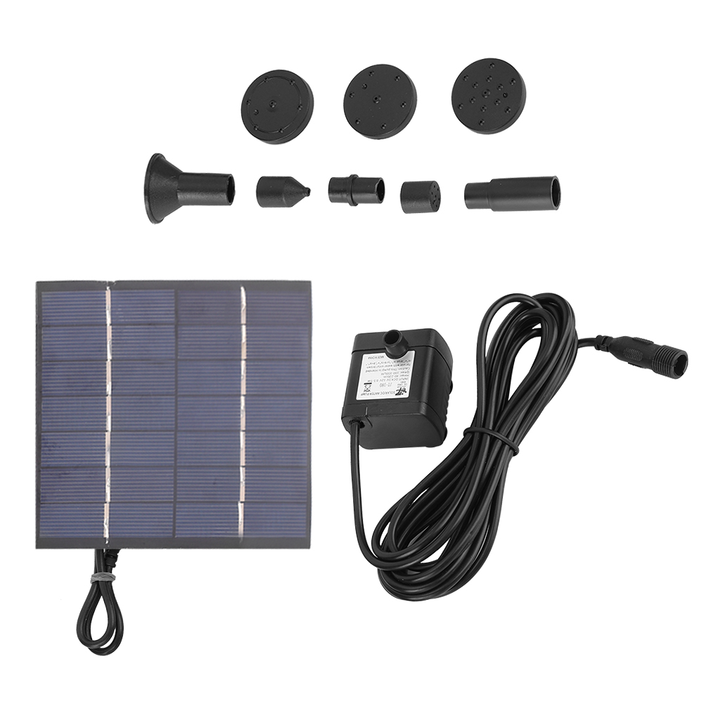 1,4-w-solarbrunnen-set Mit Photovoltaikpanel Und Tauchpumpe Für Teich/pool