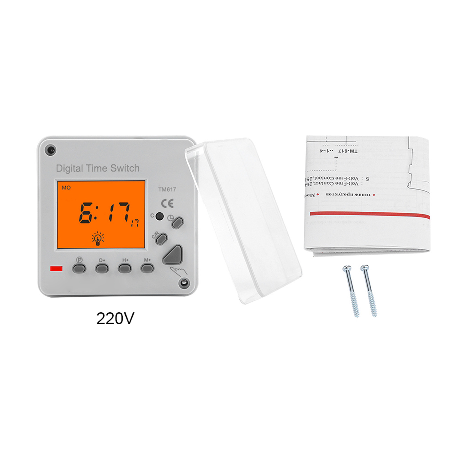 Hochleistungs-elektro-digital-programmierbarer Timer Mit Intelligentem Steuerschalter Und Hintergrundbeleuchtetem Display (220 V)