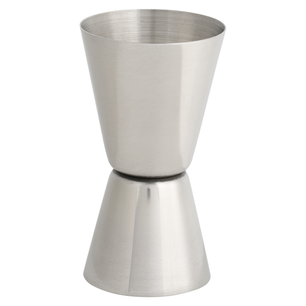 Doppelseitiger Cocktail-jigger Aus Edelstahl, 20/40 Ml, Silberfarbener Messbecher Für Spirituosen, 1 Stück