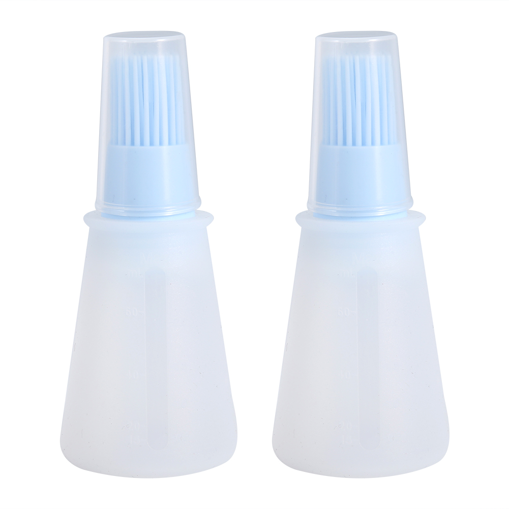 Set Mit 2 Silikon-honigölpinseln Für Küche, Grill, Backofen, Grillzubehör, Blau