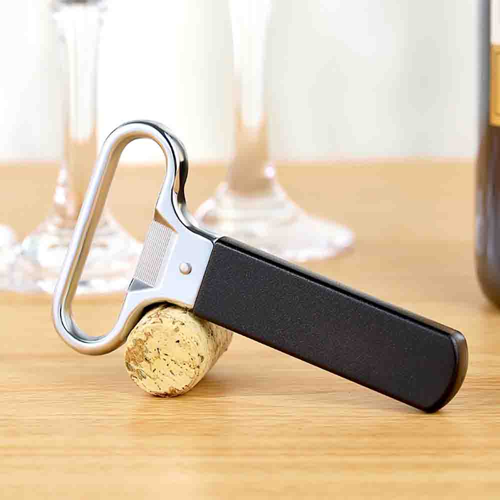 Set Mit 4 Doppelzinkigen Korkenziehern Mit Flaschenöffnerdeckeln Aus Edelstahl Für Gereifte Weine