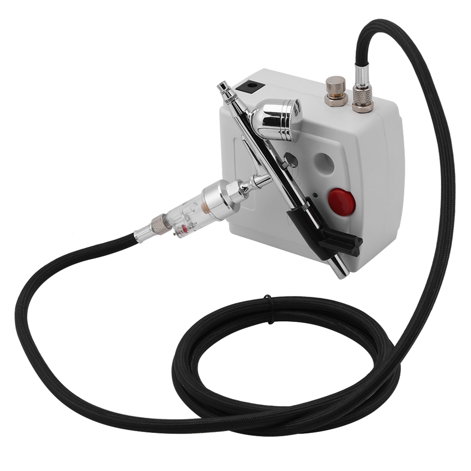 Doppelhub-airbrush-kompressor-set, Spritzpistole, Tattoo- Und Nagelkunst-werkzeugset