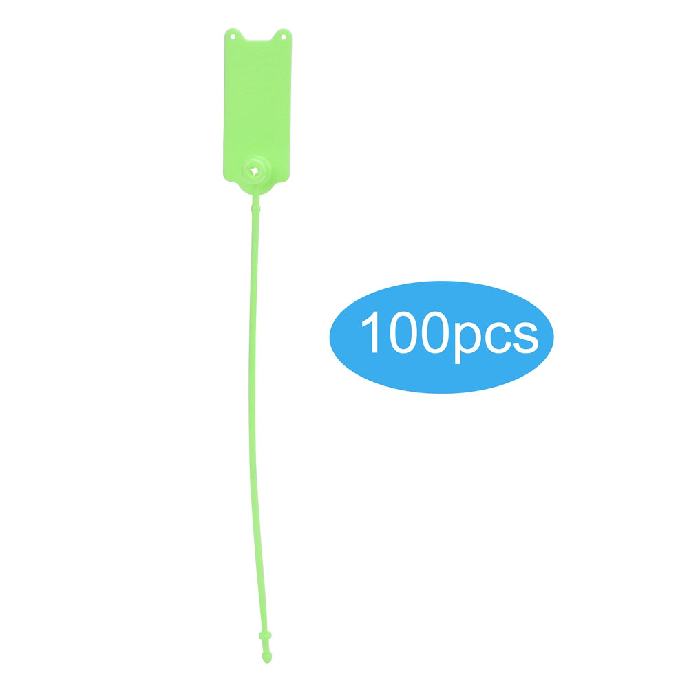 100 Stück 195 Mm Einweg-kabelbinder Mit Diebstahlsicherung Und Selbstverriegelung Für Kleidung, Koffer, Schuhe, Taschen Und Produktetiketten (grün)