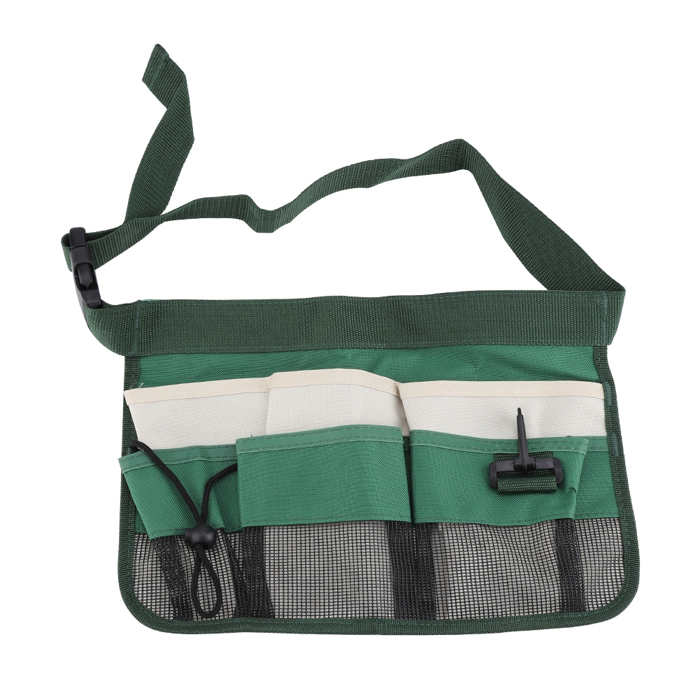 Multifunktionale Werkzeuggürteltasche Mit Mehreren Fächern, Aus Dickem 600d Oxford-gewebe, Mit Verstellbarem Gürtel (grün)