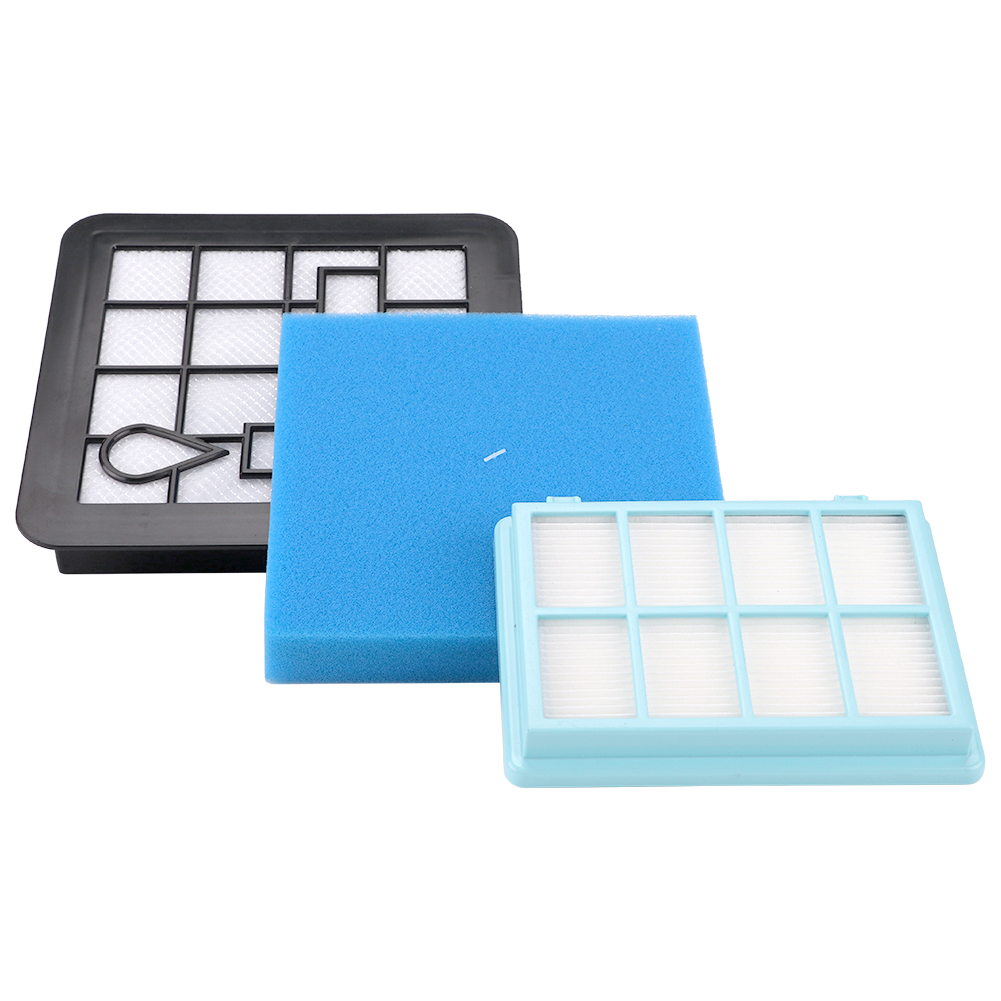 Ersatz-staubsaugerfilter Kompatibel Mit Philips Power Pro Compact Fc9331/09, Fc9332/09 Und Fc8010/01: Aktivkohle-allergiefilter 15,5 X 15,5 X 2,5 Cm, Motorfilter 12 X 10 X 2 Cm, 2er-pack