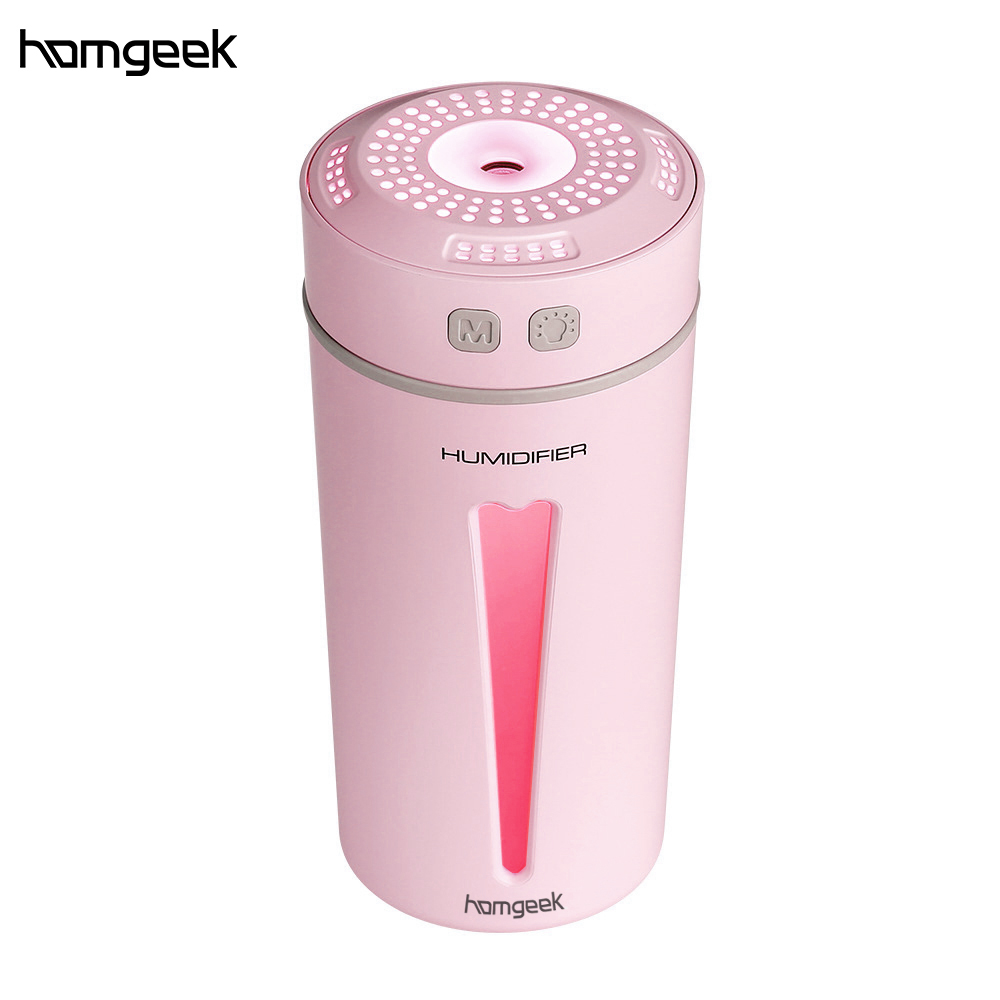 Homgeek Yls-42 260ml Usb-luftbefeuchter Mit Vernebler Und Farbiger Stimmungsbeleuchtung
