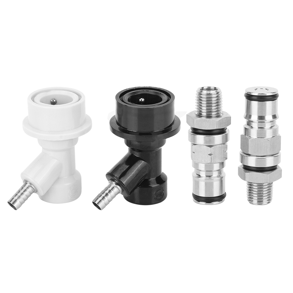 Set Mit 2 Kugelkupplungen Für Heimbraufässer, 1/4"-bspp-gewinde, Edelstahl