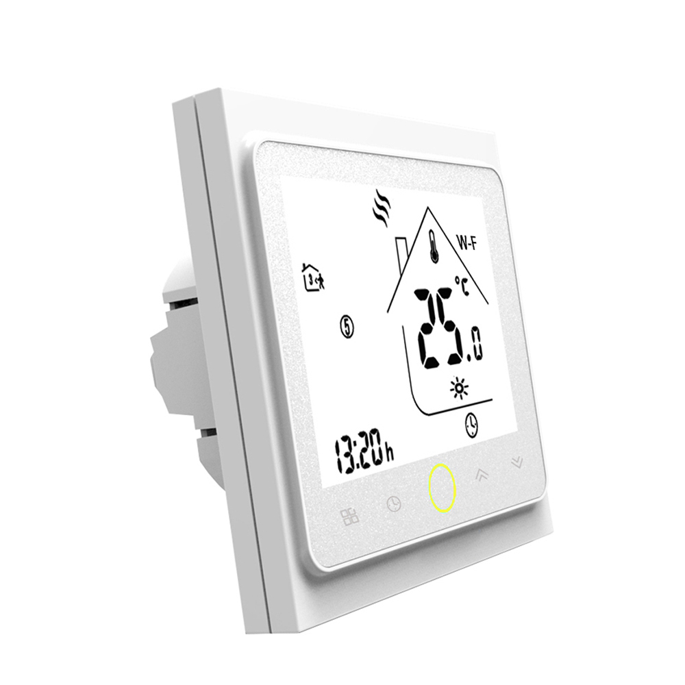 Intelligenter Wlan-thermostat Mit Wlan-funktion, Temperaturregler, App-steuerung, 16 A, Alexa-kompatibel / Elektrische Fußbodenheizung Für Zuhause, Weiß