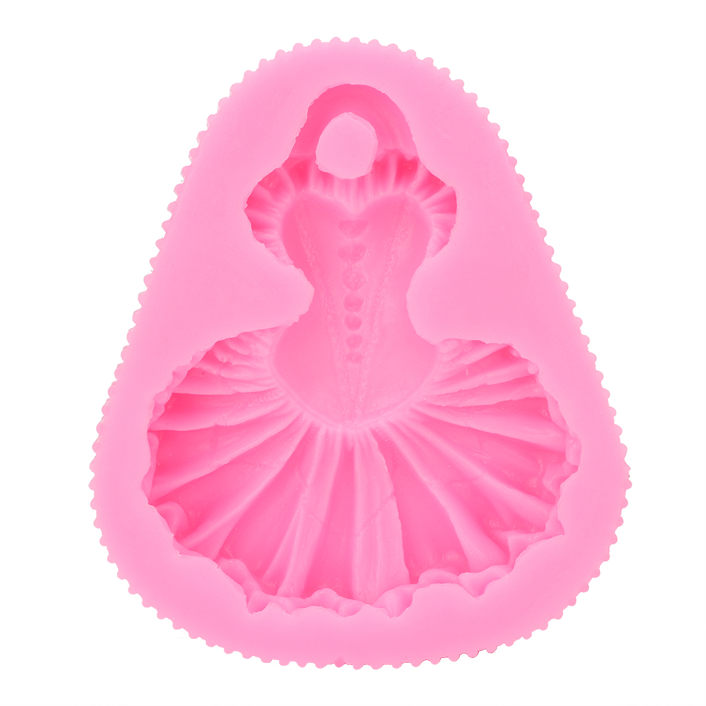 Rosa Silikonform In Form Eines Tanzrocks, Ideal Zum Backen Von Kuchen, Keksen Und Vielem Mehr, 11 X 9 X 2,3 Cm, -40 °c Bis +230 °c, 1 Stück